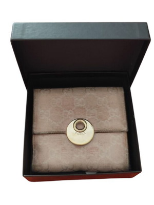 Πορτοφόλι Gucci μεταχειρισμένο, μπεζ-ροζ