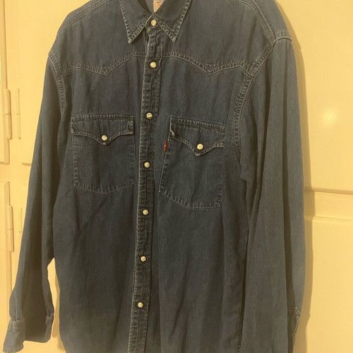 Levi’s Jean Denim shirt XL vintage old school western like new, blue