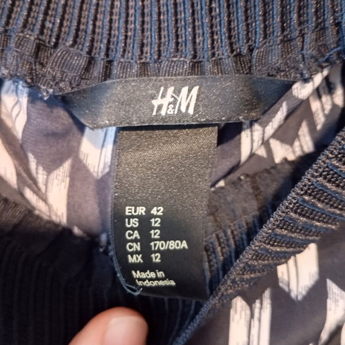 H&M summer pants blue and white new, size XL