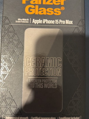 PanzerGlass Ceramic Protection για iPhone 15 Pro Max καινούργιο, σφραγισμένο
