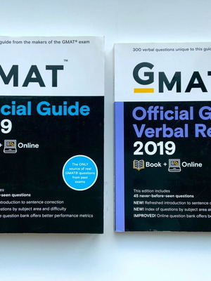 GMAT Official Guide 2019 and Official Guide Verbal Review 2019 new