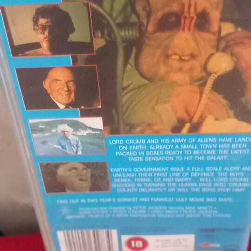 Bad Taste thriller VHS tape, dubbed