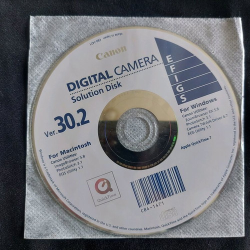 Canon SD750 DIGITAL software disk new