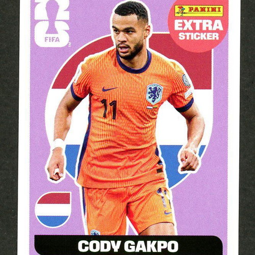 2026 Panini World Cup Extra Cody Gakpo sticker pack fresh condition