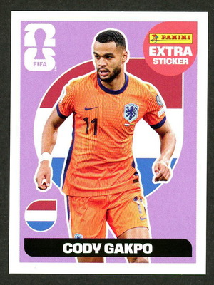 2026 Panini World Cup Extra Cody Gakpo sticker pack fresh condition