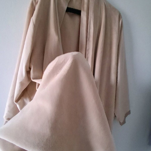 Kimono robe like new double-sided beige yamamay
