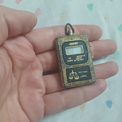 Ventex Vintage Digital Pendant Watch Libra Zodiac 70s/80s