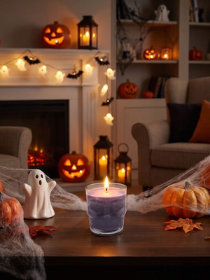 Φυτικό αρωματικό κερί σόγιας με άρωμα pumpkin spice, 200 γρ.