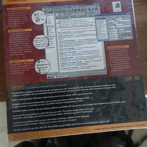 Eudora Mail Pro PC new, pack