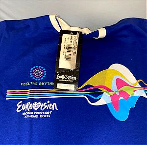 Αννα Βίσση συλλεκτική Official μπλούζα από τη Eurovision 2006 μέγεθος small - καινούρια με το επίσημο Eurovision ταμπελάκι Αριθμημένη