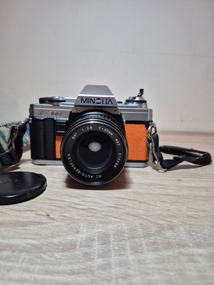 Minolta X-300 φωτογραφική μηχανή με φακό Beroflex 35mm F/2.8 μεταχειρισμένη
