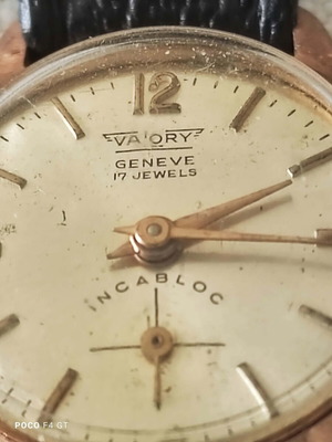 Valory Geneve vintage γυναικείο μηχανικό ρολόι, 17 λίθοι, Incabloc