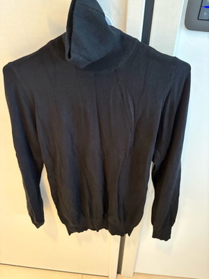Turtleneck sweater black cotton new