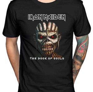 Iron Maiden - The book of souls  Official Unisex T-shirt, Men L (Large), Black, BRAND NEW, SEALED!!
