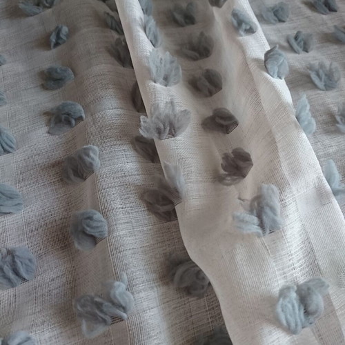 Curtains transparent, like new, two panels with rings 1.40×2.50