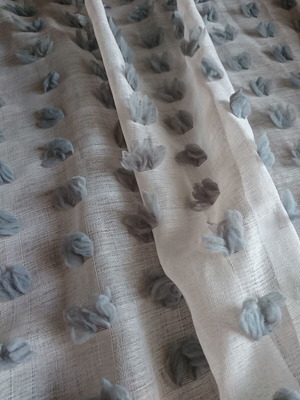 Curtains transparent, like new, two panels with rings 1.40×2.50
