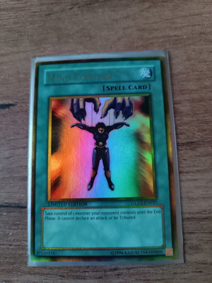 Mind Control YuGiOh Card near mint, limited edition