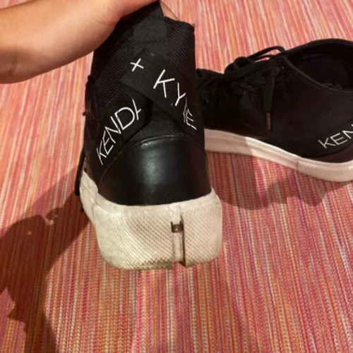 Kendall + Kylie Black High-Top Sneakers, size 39