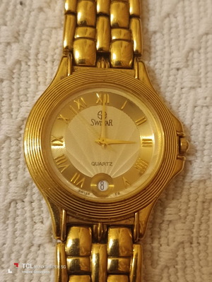 Swiss watch model 1994 gold plated 18k like new