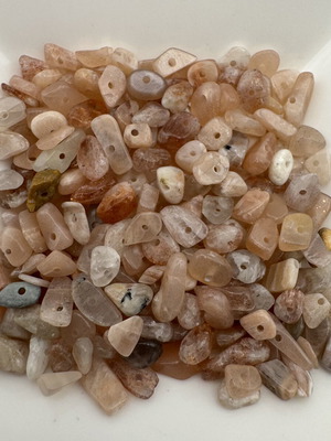 Sunstone chipstone beads like new, natural stone 2-10 mm