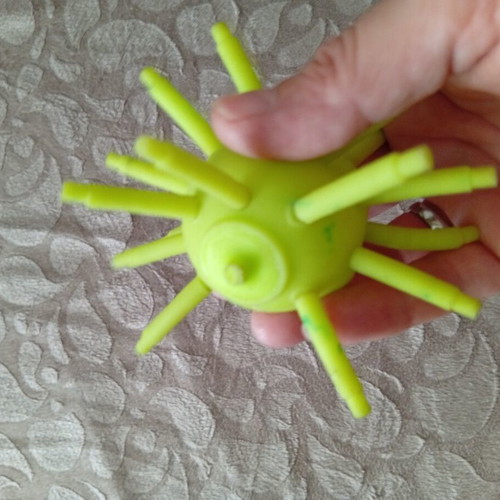 Rubber squeeze toy used