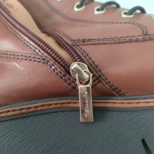 Tamaris ankle boots like new, genuine leather, size 38, brown