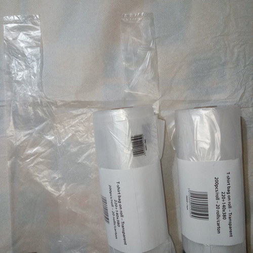 Plastic bags on rolls pack of two, 200 bags each, 38 cm height