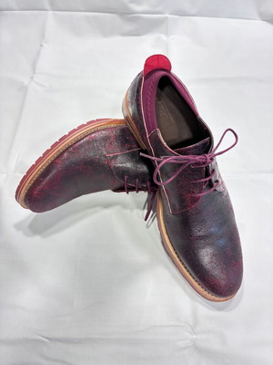 Last Sole Red Leather Shoes Derby Style Like New Size 45