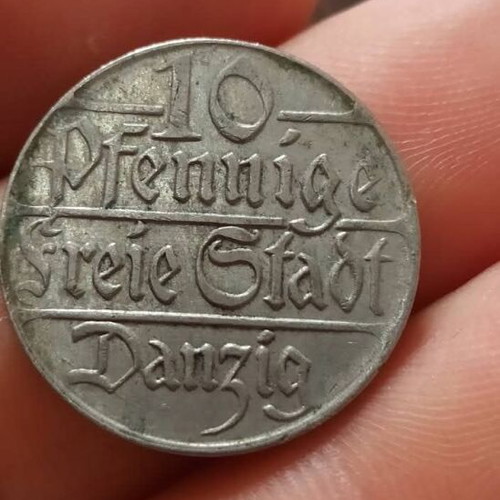 10 pfennig Danzig 1923 coin like new