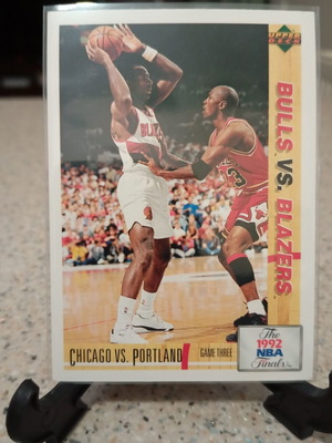 Κάρτα 1991-92 Upper Deck Chicago vs Portland σε sleeve