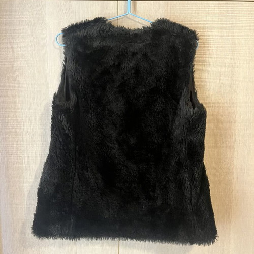 Bershka Fur Jacket like new, black, size small