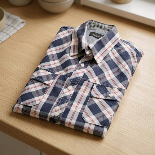 Zara Man men's shirt size M like new, blue checkered