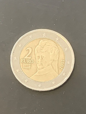 Αυστριακό νόμισμα 2 ευρώ 2002 Bertha von Suttner μεταχειρισμένο