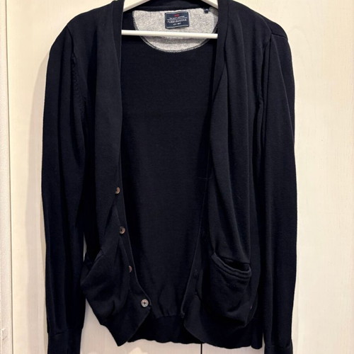 Funky Buddha men's cardigan size M like new, black cotton