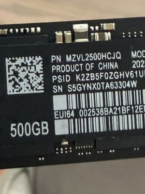 Samsung 980 Pro M2 500GB SSD like new