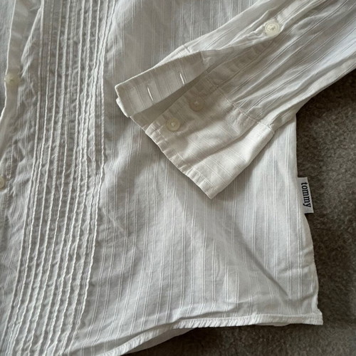 TOMMY HILFIGER, No M, white, long sleeve, used, women's.