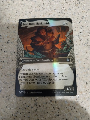 Magic the Gathering Iron Hills Blacksmith foil κάρτα καινούργια