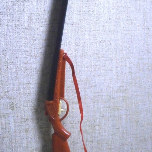 Plastic double-barrel toy gun new Greek carnival