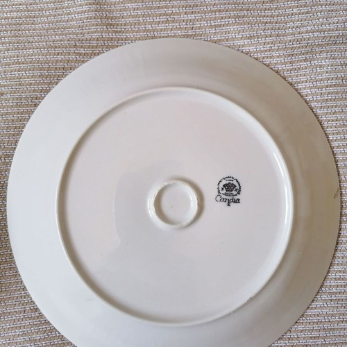 Candia set of 5 vintage large serving plates
