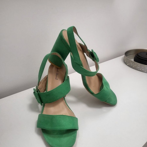 Celestino green sandals like new, size 39, with thick heel