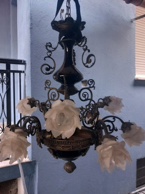 Vintage ceiling light used