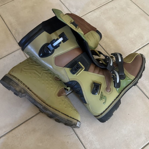 Alpinestars Tech 3 Motocross Boots olive/brown size US 12 like new