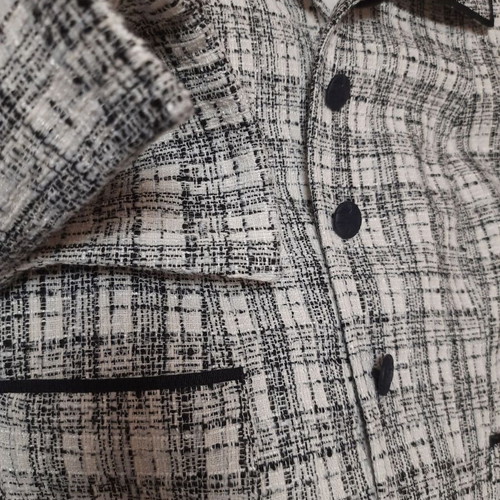 VS Collection women's suit used, classic black and white tweed check