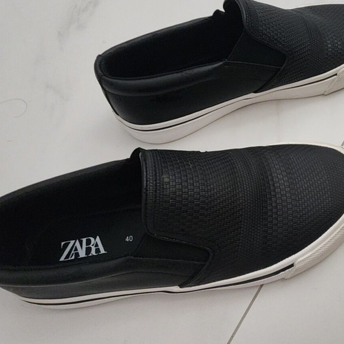 Zara casual men's shoes like new, size 40, black