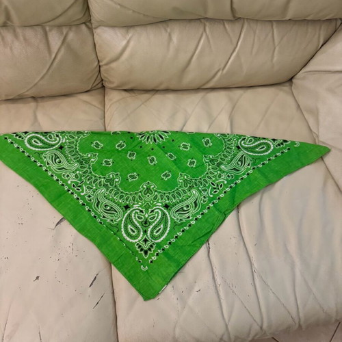 Bandana new in lettuce green color made of 100% cotton