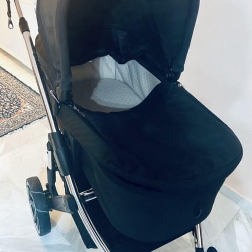 ABC Germany stroller used with fur cover and leather bag