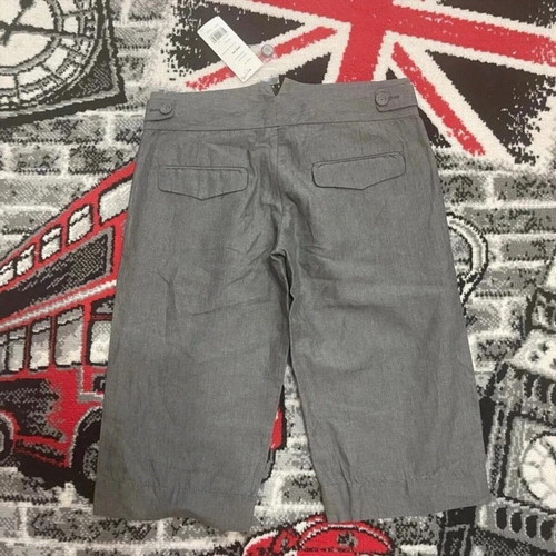 French Connection women's cropped pants gray new, size 8