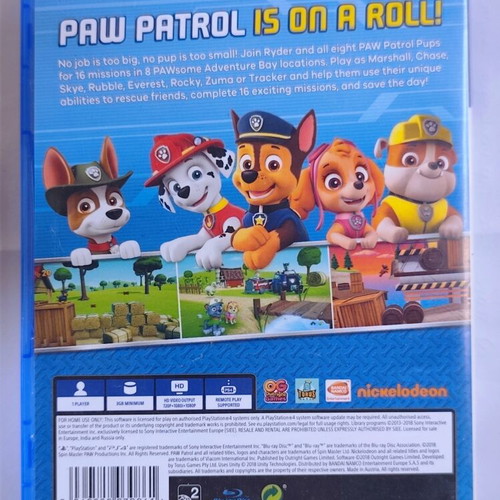 Paw Patrol On A Roll PlayStation 4 game
