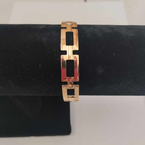 Bracelet with geometric design new, gold one size