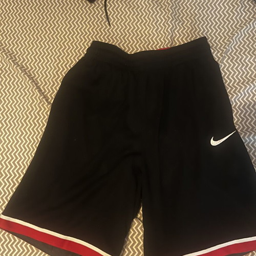 Nike Dri Fit NBA shorts, red and black